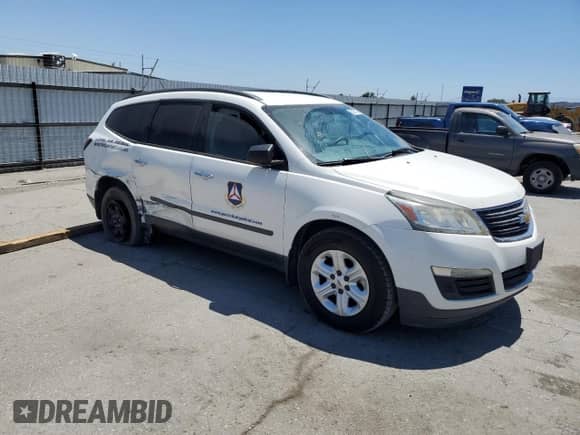 2014 Chevrolet Traverse LS z VIN 1GNKRFED9EJ230450, wystawiony jako Copart lot #66393175 z przebiegiem 120 937 mil mil oraz Szkoda całkowita • Salvage title. Historia ofert i sprzedaży dostępna na DreamBid. Obrazek 4.