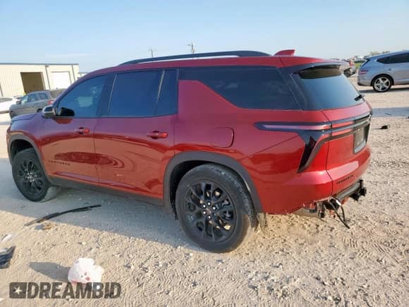 2024 Chevrolet Traverse FWD LT z VIN 1GNERGKS0RJ197768, wystawiony jako Copart lot #69693465 z przebiegiem 23 736 mil mil oraz Szkoda całkowita • Salvage title. Historia ofert i sprzedaży dostępna na DreamBid. Obrazek 2.