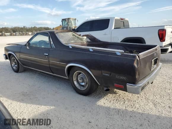 1985 Chevrolet El Camino с VIN 3GCCW80H6FS907000, выставлен на аукционе Copart как лот 77158584 с пробегом 65 054 миль миль и Списание • Salvage title. История ставок и продаж доступна на DreamBid. Изображение 2.