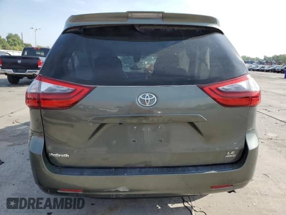 2020 Toyota Sienna LE with VIN 5TDJZ3DC2LS247974, listed as a Copart auction lot 68843505 with Not provided miles and Salvage title. Bid and sale history available at DreamBid. Image 6.