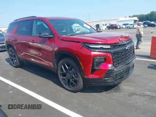2025 Chevrolet Traverse FWD RS with VIN 1GNERLRS8SJ185811, listed as a IAAI auction lot 43005175 with 15,117 mi miles and . Bid and sale history available at DreamBid. Image 1.
