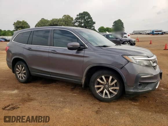 2019 Honda Pilot EX with VIN 5FNYF5H34KB028496, listed as a Copart auction lot 56552835 with 114,844 mi miles and Salvage title. Bid and sale history available at DreamBid. Image 4.