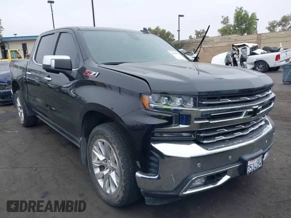 2019 Chevrolet Silverado 1500 LTZ z VIN 1GCUYGEL2KZ124839, wystawiony jako IAAI lot #42408653 z przebiegiem 78 672 mil mil oraz . Historia ofert i sprzedaży dostępna na DreamBid. Obrazek 1.