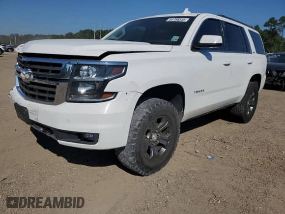 2016 Chevrolet Tahoe LT with VIN 1GNSKBKC5GR269968, listed as a Copart auction lot 84795345 with 188,097 mi miles and Salvage title. Bid and sale history available at DreamBid. Image 1.