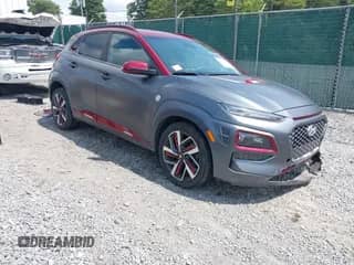 2019 Hyundai Kona Ultimate with VIN KM8K53A57KU305248, listed as a IAAI auction lot 42983089 with 58,329 mi miles and . Bid and sale history available at DreamBid. Image 1.