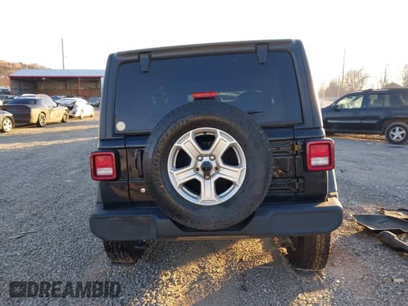 2020 Jeep Wrangler Sport S with VIN 1C4GJXAGXLW228489, listed as a IAAI auction lot 41263174 with 61,400 mi miles and . Bid and sale history available at DreamBid. Image 17.