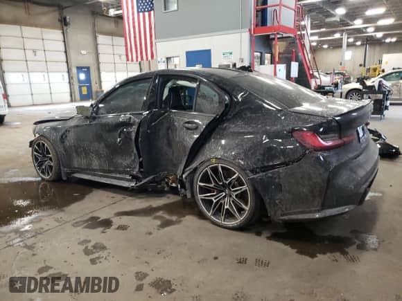 2022 BMW M3 с VIN WBS53AY00NFM52065, выставлен на аукционе Copart как лот 44379945 с пробегом Не указан миль и Списание • Salvage title. История ставок и продаж доступна на DreamBid. Изображение 2.