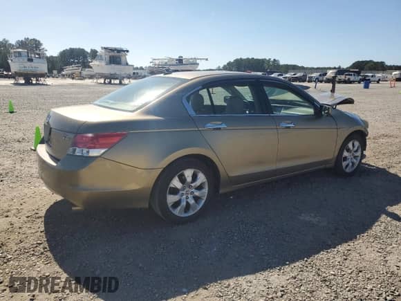 2009 Honda Accord EX-L with VIN 1HGCP368X9A027786, listed as a Copart auction lot 81861365 with 165,563 mi miles and Salvage title. Bid and sale history available at DreamBid. Image 3.