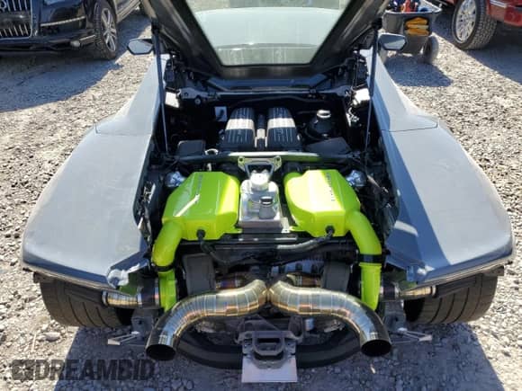 2023 Lamborghini Huracan with VIN ZHWUB6ZF0PLA22993, listed as a Copart auction lot 54720625 with 5,415 mi miles and Salvage title. Bid and sale history available at DreamBid. Image 11.