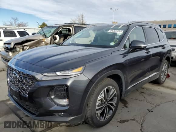 2020 Hyundai Santa Fe Limited with VIN 5NMS5CAA6LH193469, listed as a Copart auction lot 64359192 with 5,524 mi miles and . Bid and sale history available at DreamBid. Image 2.