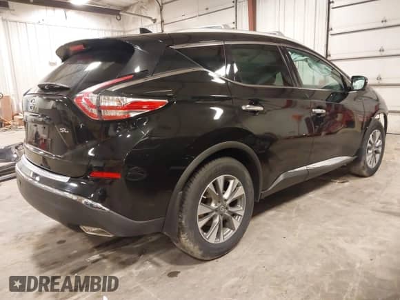 2018 Nissan Murano SV z VIN 5N1AZ2MG7JN175827, wystawiony jako IAAI lot #41764645 z przebiegiem 62 887 mil mil oraz . Historia ofert i sprzedaży dostępna na DreamBid. Obrazek 4.