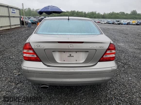 2005 Mercedes-Benz C 230 Kompressor with VIN WDBRF40J05F572730, listed as a Copart auction lot 56742355 with 130,211 mi miles and Salvage title. Bid and sale history available at DreamBid. Image 6.