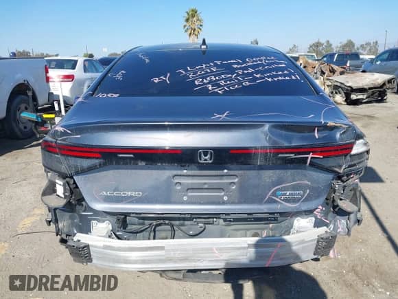 2023 Honda Accord Touring with VIN 1HGCY2F88PA030867, listed as a IAAI auction lot 41344807 with 19,745 mi miles and . Bid and sale history available at DreamBid. Image 17.