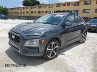 2020 Hyundai Kona Limited z VIN KM8K33A50LU414867, wystawiony jako Copart lot #66852895 z przebiegiem 125 645 mil mil oraz Nie do naprawy • Non repairable. Historia ofert i sprzedaży dostępna na DreamBid. Obrazek 1.
