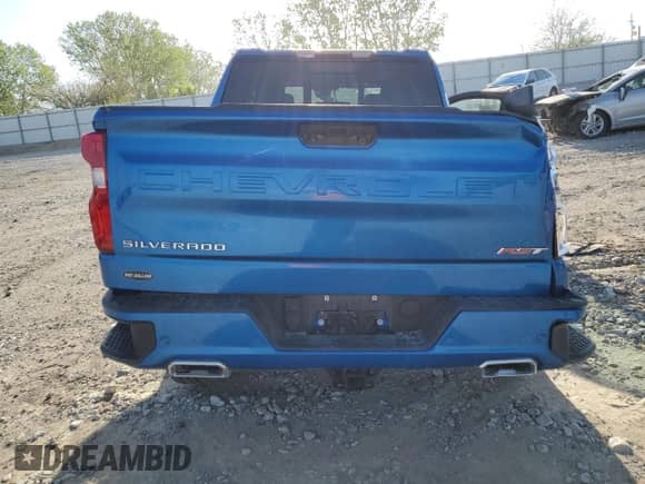 2022 Chevrolet Silverado 1500 RST with VIN 1GCUDEET6NZ575504, listed as a Copart auction lot 50902685 with 18,533 mi miles and Salvage title. Bid and sale history available at DreamBid. Image 6.