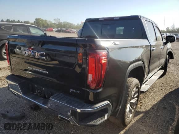 2021 GMC Sierra 1500 SLT with VIN 3GTU9DED8MG323790, listed as a Copart auction lot 80252585 with 130,188 mi miles and Salvage title. Bid and sale history available at DreamBid. Image 3.