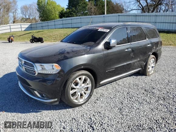 2016 Dodge Durango Citadel z VIN 1C4RDHEG8GC437317, wystawiony jako Copart lot #50298785 z przebiegiem 233 053 mil mil oraz Szkoda całkowita • Salvage title. Historia ofert i sprzedaży dostępna na DreamBid. Obrazek 1.