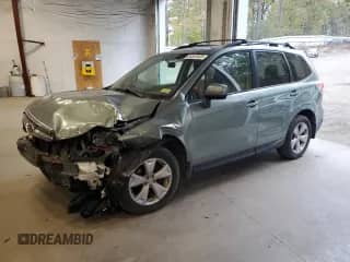 2015 Subaru Forester Premium z VIN JF2SJADC8FH833766, wystawiony jako Copart lot #85551825 z przebiegiem 142 636 mil mil oraz Szkoda całkowita • Salvage title. Historia ofert i sprzedaży dostępna na DreamBid. Obrazek 1.