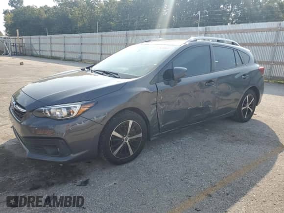 2022 Subaru Impreza Premium with VIN 4S3GTAV69N3719973, listed as a Copart auction lot 80479855 with 56,354 mi miles and Salvage title. Bid and sale history available at DreamBid. Image 1.