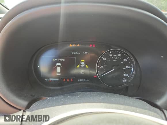 2023 Nissan Kicks SR with VIN 3N1CP5DV2PL479324, listed as a Copart auction lot 65355295 with 28,603 mi miles and Salvage title. Bid and sale history available at DreamBid. Image 9.