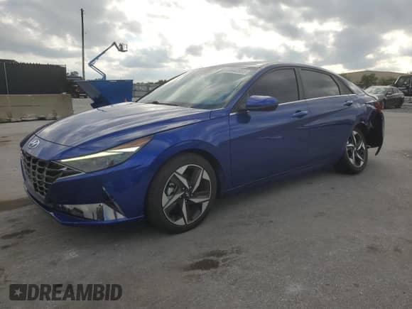 2021 Hyundai Elantra Limited z VIN 5NPLP4AG6MH013338, wystawiony jako Copart lot #89443905 z przebiegiem 42 153 mil mil oraz Nie do naprawy • Non repairable. Historia ofert i sprzedaży dostępna na DreamBid. Obrazek 1.