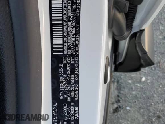 2024 Dodge Hornet R/T с VIN ZACPDFCW6R3A28731, выставлен на аукционе Copart как лот 53814184 с пробегом 3 129 миль миль и Чистый • Clean title. История ставок и продаж доступна на DreamBid. Изображение 12.