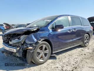 2022 Honda Odyssey EX with VIN 5FNRL6H5XNB012215, listed as a Copart auction lot 85287715 with 60,402 mi miles and Salvage title. Bid and sale history available at DreamBid. Image 1.