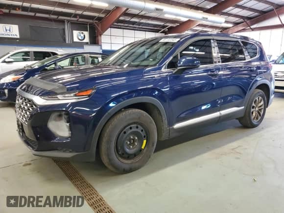 2019 Hyundai Santa Fe SE with VIN 5NMS2CAD2KH106992, listed as a Copart auction lot 86132345 with 161,697 mi miles and Clean title. Bid and sale history available at DreamBid. Image 1.