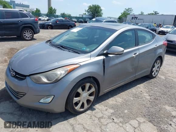 2011 Hyundai Elantra Limited with VIN KMHDH4AE7BU158600, listed as a IAAI auction lot 42581399 with 245,094 mi miles and . Bid and sale history available at DreamBid. Image 2.