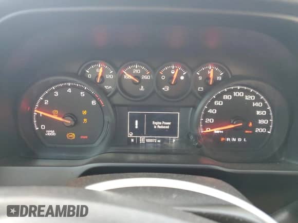 2020 Chevrolet Silverado 1500 Custom Trail Boss with VIN 1GCPYCEF2LZ107041, listed as a Copart auction lot 70178335 with 100,072 mi miles and Salvage title. Bid and sale history available at DreamBid. Image 9.