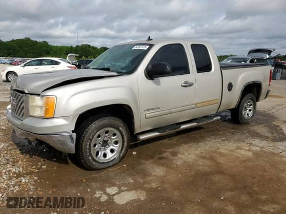 2007 GMC Sierra 1500 SLE1 with VIN 1GTEC19C77Z509816, listed as a Copart auction lot 54752725 with 194,520 mi miles and Salvage title. Bid and sale history available at DreamBid. Image 1.