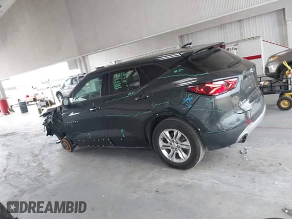 2019 Chevrolet Blazer with VIN 3GNKBBRAXKS596263, listed as a IAAI auction lot 42903143 with 127,850 mi miles and . Bid and sale history available at DreamBid. Image 15.