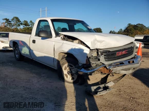 2003 GMC Sierra 1500 Work Truck with VIN 1GTEC14V83E293761, listed as a Copart auction lot 83560814 with 107,340 mi miles and Salvage title. Bid and sale history available at DreamBid. Image 4.