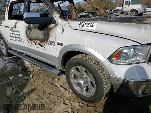 2017 Ram 1500 Laramie with VIN 1C6RR7NT2HS595367, listed as a Copart auction lot 69458795 with Not provided miles and Non repairable. Bid and sale history available at DreamBid. Image 12.