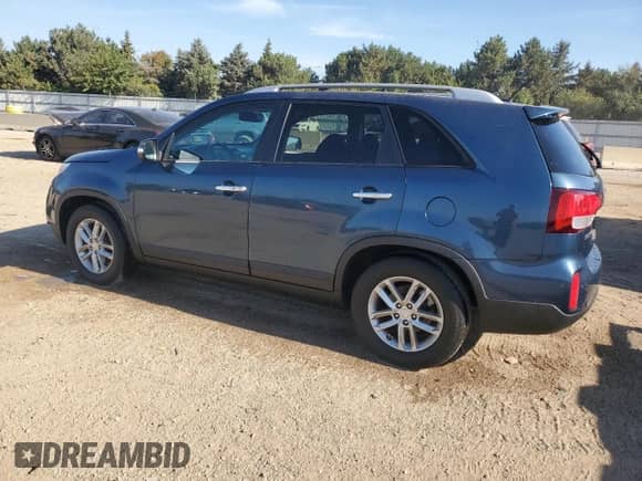 2014 Kia Sorento LX with VIN 5XYKT4A66EG522126, listed as a Copart auction lot 80641235 with 129,304 mi miles and Salvage title. Bid and sale history available at DreamBid. Image 2.