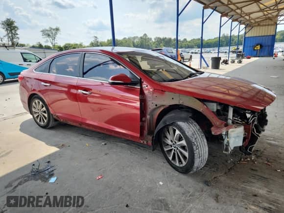 2017 Hyundai Sonata Limited with VIN 5NPE34AF3HH593388, listed as a Copart auction lot 71676835 with 111,791 mi miles and Salvage title. Bid and sale history available at DreamBid. Image 4.