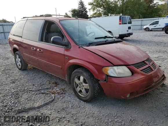 2007 Dodge Grand Caravan SXT with VIN 2D4GP44L27R153956, listed as a Copart auction lot 80859115 with 185,738 mi miles and Salvage title. Bid and sale history available at DreamBid. Image 4.