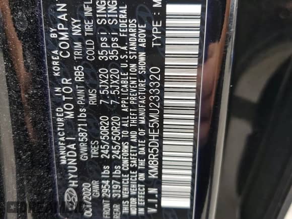 2021 Hyundai Palisade Limited z VIN KM8R5DHE5MU233320, wystawiony jako Copart lot #63777693 z przebiegiem 33 297 mil mil oraz . Historia ofert i sprzedaży dostępna na DreamBid. Obrazek 12.