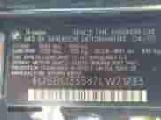 2007 BMW Z4 3.0i with VIN 4USBU33587LW71733, listed as a IAAI auction lot 41902186 with 137,931 mi miles and . Bid and sale history available at DreamBid. Image 9.