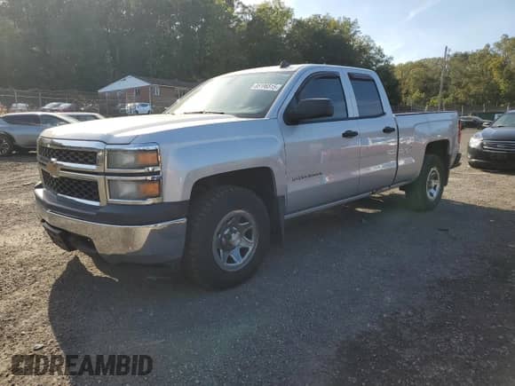 2014 Chevrolet Silverado 1500 Work Truck z VIN 1GCVKPEC8EZ310816, wystawiony jako Copart lot #85106515 z przebiegiem 112 312 mil mil oraz Szkoda całkowita • Salvage title. Historia ofert i sprzedaży dostępna na DreamBid. Obrazek 1.