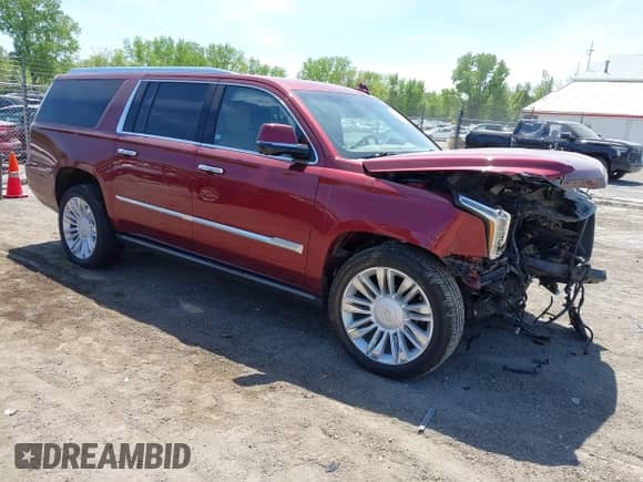 2018 Cadillac Escalade ESV Platinum с VIN 1GYS4KKJXJR270598, выставлен на аукционе IAAI как лот 42238452 с пробегом 60 194 миль миль и . История ставок и продаж доступна на DreamBid. Изображение 1.