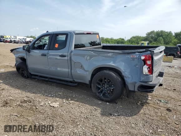 2024 Chevrolet Silverado 1500 Custom с VIN 1GCRDBEKXRZ406555, выставлен на аукционе Copart как лот 67423395 с пробегом Не указан миль и Списание • Salvage title. История ставок и продаж доступна на DreamBid. Изображение 2.