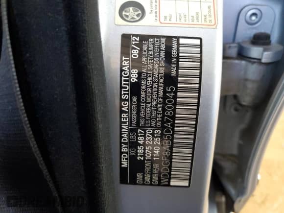 2013 Mercedes-Benz C 300 Luxury z VIN WDDGF8AB5DA780045, wystawiony jako Copart lot #84915775 z przebiegiem 134 064 mil mil oraz Szkoda całkowita • Salvage title. Historia ofert i sprzedaży dostępna na DreamBid. Obrazek 12.