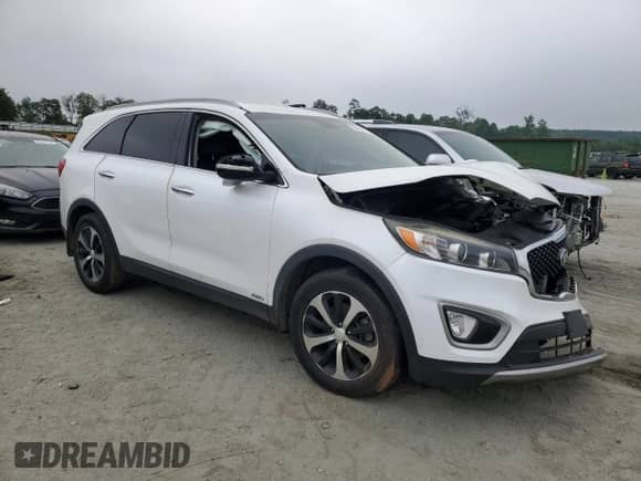 2017 Kia Sorento EX with VIN 5XYPHDA13HG277026, listed as a Copart auction lot 59678975 with 75,262 mi miles and Salvage title. Bid and sale history available at DreamBid. Image 4.