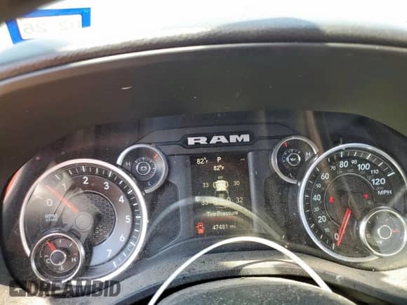 2020 Ram 1500 Lone Star z VIN 1C6RREFTXLN129244, wystawiony jako Copart lot #80904445 z przebiegiem 47 481 mil mil oraz Szkoda całkowita • Salvage title. Historia ofert i sprzedaży dostępna na DreamBid. Obrazek 9.