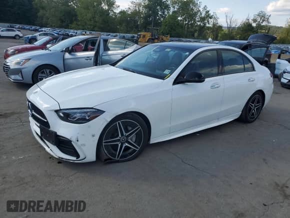2022 Mercedes-Benz C 300 с VIN W1KAF4HB4NR050876, выставлен на аукционе Copart как лот 71389645 с пробегом 59 020 миль миль и Списание • Salvage title. История ставок и продаж доступна на DreamBid. Изображение 1.
