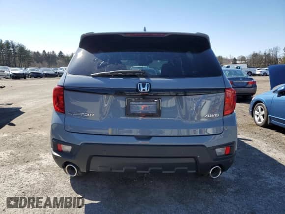 2024 Honda Passport EX-L с VIN 5FNYF8H52RB020345, выставлен на аукционе Copart как лот 48179365 с пробегом 3 560 миль миль и На запчасти • Non repairable. История ставок и продаж доступна на DreamBid. Изображение 6.