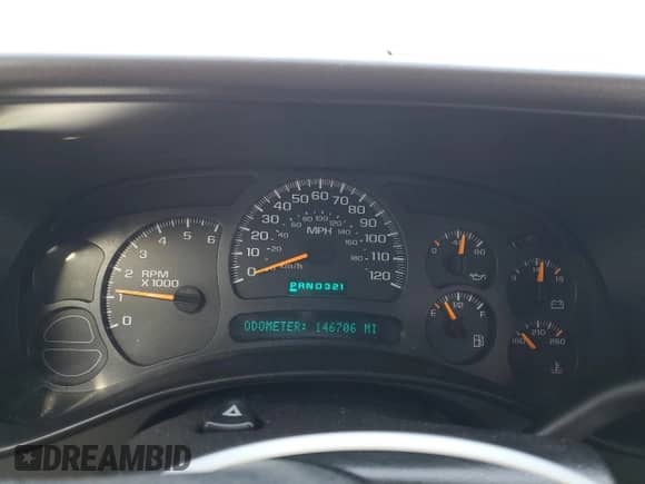 2004 Chevrolet Tahoe LS z VIN 1GNEC13V54R168056, wystawiony jako Copart lot #42450285 z przebiegiem 146 706 mil mil oraz Czysty tytuł • Clean title. Historia ofert i sprzedaży dostępna na DreamBid. Obrazek 9.