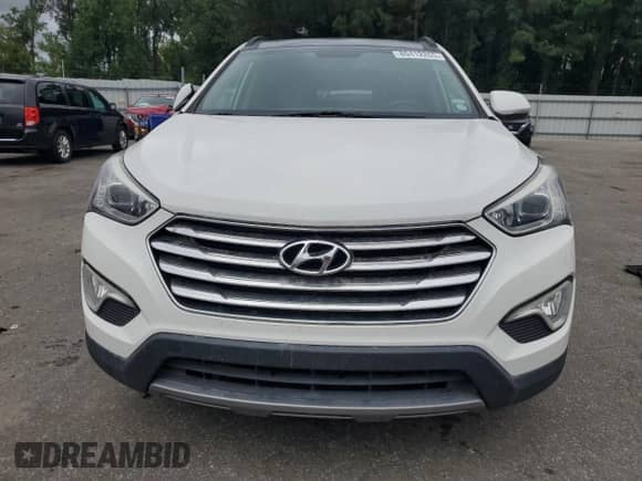 2014 Hyundai Santa Fe GLS z VIN KM8SR4HF5EU055893, wystawiony jako Copart lot #80412265 z przebiegiem 112 079 mil mil oraz Czysty tytuł • Clean title. Historia ofert i sprzedaży dostępna na DreamBid. Obrazek 5.