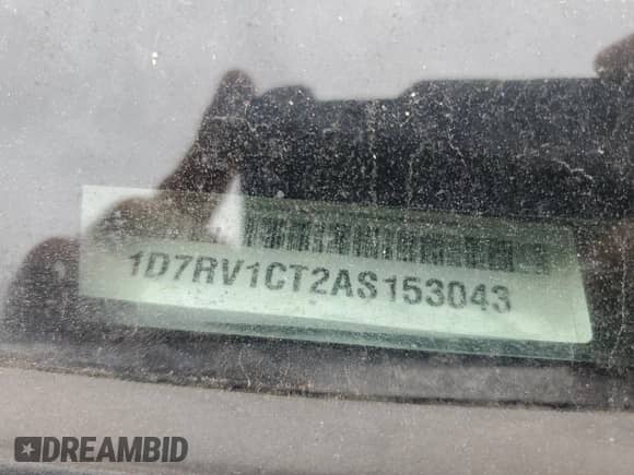 2010 Dodge 1500 Sport с VIN 1D7RV1CT2AS153043, выставлен на аукционе Copart как лот 69821135 с пробегом 141 403 миль миль и Чистый • Clean title. История ставок и продаж доступна на DreamBid. Изображение 12.